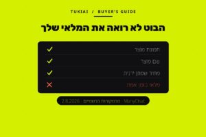 כרטיס צהוב ובו רשימת השדות של Catalog ב-ManyChat: תמונת מוצר, שם מוצר ומחיר ידני מסומנים בוי, ומלאי בזמן אמת מסומן באיקס.